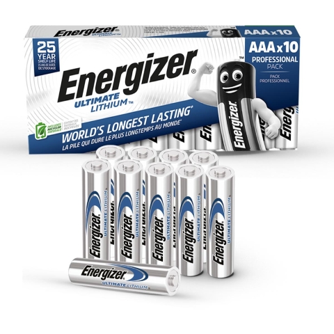 Energizer Ultimate FR03 AAA batterij (potlood) Lithium 1250 mAh 1.5 V 10 stuk(s)