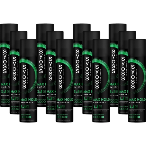 12x Syoss Max Hold Haarspray 75 ml