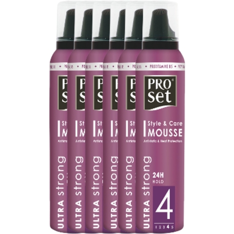 6x Proset Haarmousse Ultra Sterk 250 ml