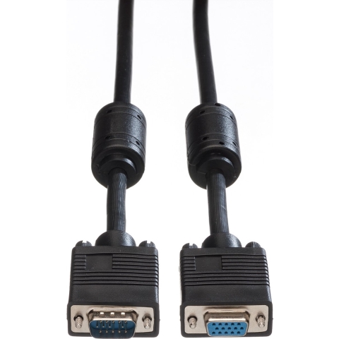 ROLINE SVGA kabel HD15 ST - BU met ferrietkern, 6 m