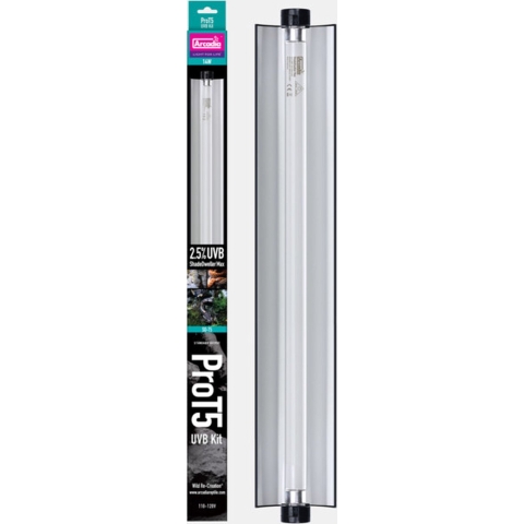 Pro t5 max set shadedweller 2,5% uvb 14 watt Arcadia - Aquadistri