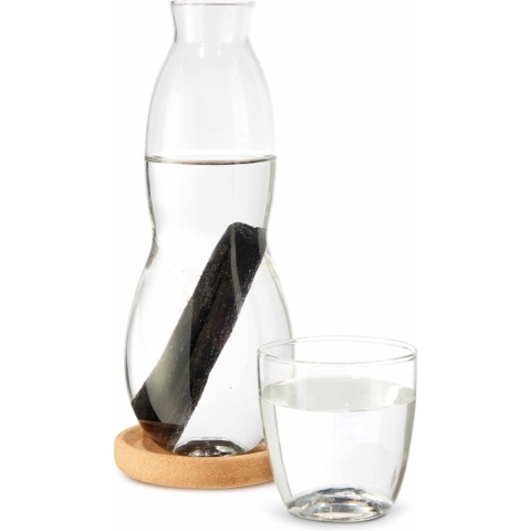 Black+Blum Personal Waterkaraf met Filter en Glas - 800ml