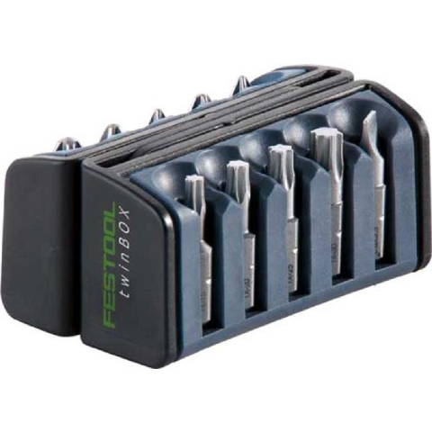 Festool BOX BB-MIX 10 Delige Bitset - PH1/2 - PZ1/3 - SZ0,8x5,5 - TX15-30