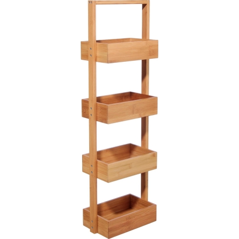 Doucherekje/badkamerrekje - bamboe - 4 lagen - 25 x 88 cm -