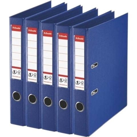 Esselte Ringband mappen/ordners - 5x - blauw - A4 - opbergen - kantoorartikelen -