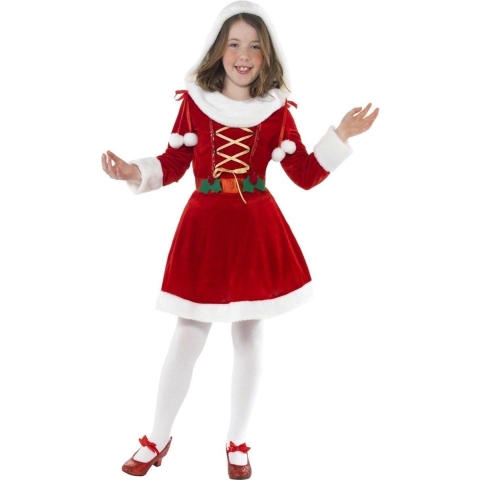 Santa kerst jurkje voor meisjes 145-158 (10-12 jaar) -