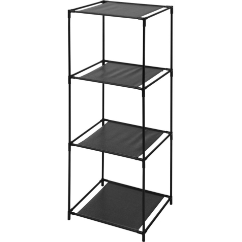 Opbergrek 3-laags Smartrack - 3x mandjes polyester - donker grijs - 34 x 104 cm -