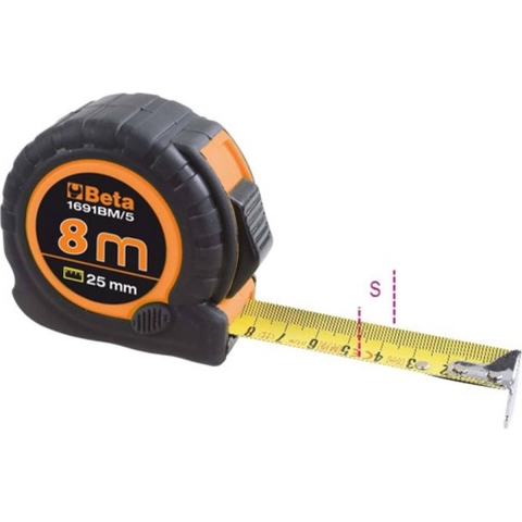 Beta 1691BM/8 Rolbandmaat | 32 mm | 8 Meter - 016910208