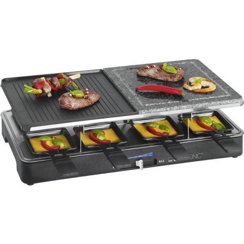 Clatronic RG 3518 Gourmetstel 8 pannen Zwart
