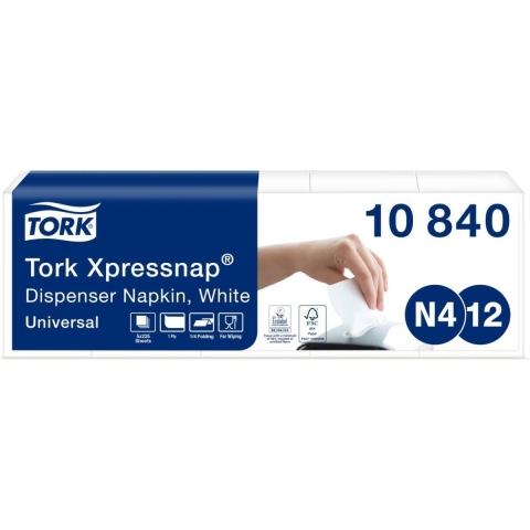 TORK Dispenserservetten Universal Interfold 10840 1-laags