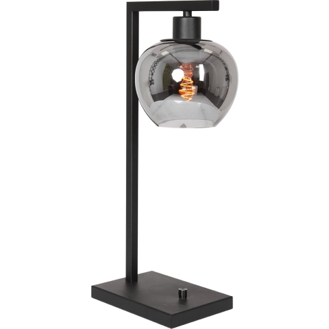 Steinhauer tafellamp Lotus - zwart - metaal - 3651ZW