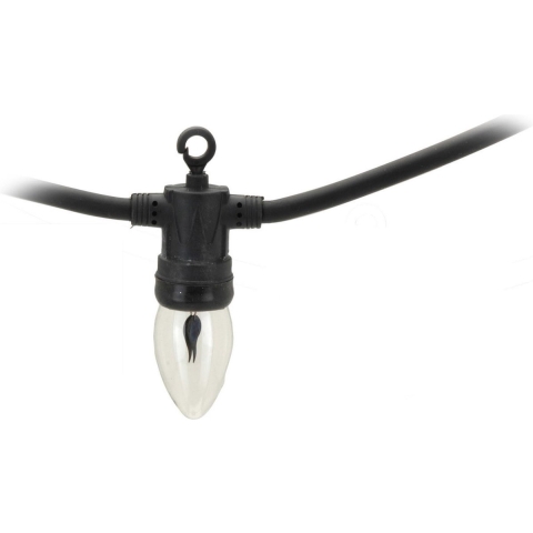 Vlamverlichting - 10 led lampjes - warm wit - 150 cm - lichtsnoer - vlammen lichtjes -