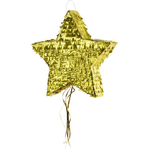 Pinata Ster - goud - papier - 44 x 42 cm - Feestartikelen verjaardag -