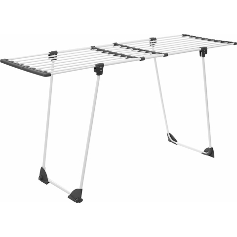 Wasrek/droogrek - metaal - 180 x 56 x 88 cm - staand/inklapbaar -