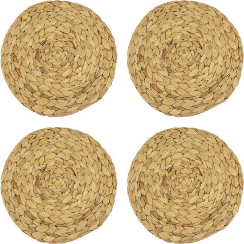 Krumble Placemat geweven rond - 30 cm - set van 4