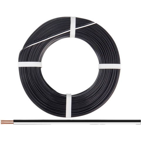 Donau Elektronik 250-15-25 Draad 2 x 0.50 mm² Zwart/wit 25 m