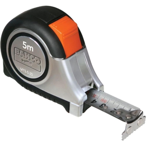 Bahco rolbandmaat 5m 25mm rvs | MTS-5-25
