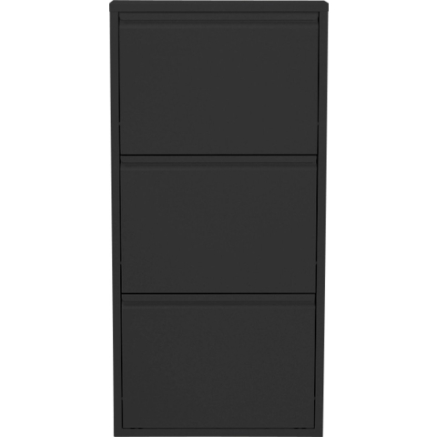 Kare Schoenenkast Caruso 3 Black (MO)