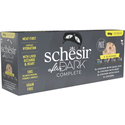 Schesir After Dark Paté Variatie-Pack 12 x 80 gr