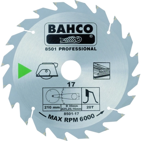 Bahco cirkelzaagblad hardmetalen tanden | 8501-13