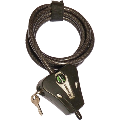 Masterlock Adjustable cable 1.80m x Ø 8mm - braided steel - 2 keys - 8418EURD