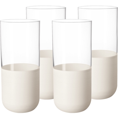 VILLEROY & BOCH - Manufacture Rock Blanc - Longdrinkglas 0,30l set/4