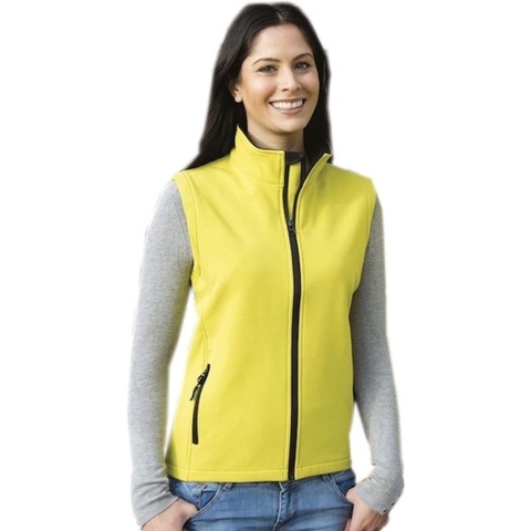 Softshell outdoor bodywarmer geel voor dames XL (42/54) -