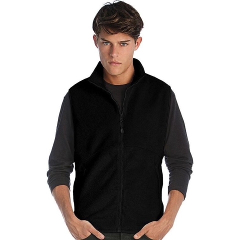 Fleece outdoor bodywarmer zwart voor heren XL -