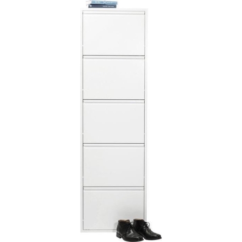 Kare Design Caruso Schoenenkast 5 laden wit