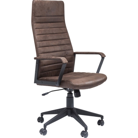 Kare Design Labora High Bureaustoel - Bruin Kunstleer