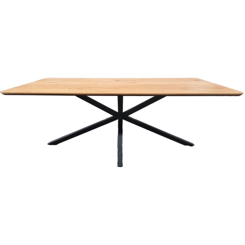 Giga Living - Eettafel Eiken - 100x200x75cm - Spinpoot - Cesura