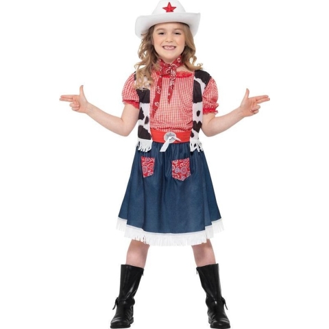 Cowgirl kinder kostuum 100-113 (3-4 jaar) -