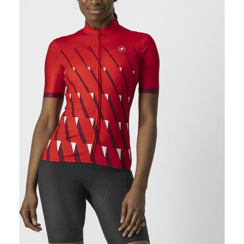 CASTELLI Damesshirt Pendio damesfietsshirt, Maat S, Fietsshirt, Wielerkleding