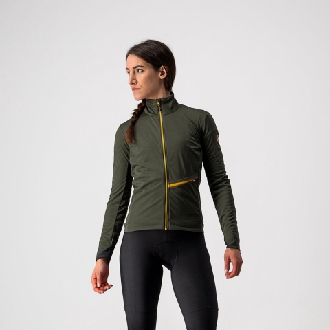 CASTELLI Dames Go Light Jacket, Maat M, Fietsjas, Fietskleding