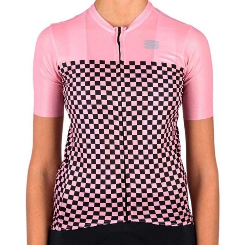 SPORTFUL Damesshirt Checkmate, Maat S, Fietsshirt, Wielerkleding