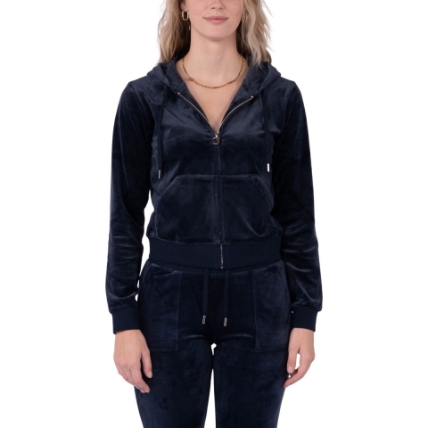 Juicy Couture Cardigan - Fluweel - Night Sky - Juicy Couture - M - Medium - Cardigan