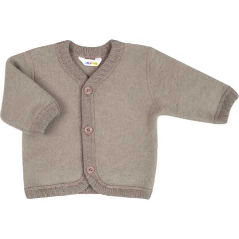 Joha Cardigan - Wol - Lichtbruin - Joha - 80 - Cardigan