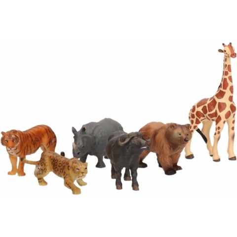 Papo Mini Wild Dier - 2-8 cm - 6 Onderdelen - Papo - OneSize - Speelgoeddieren