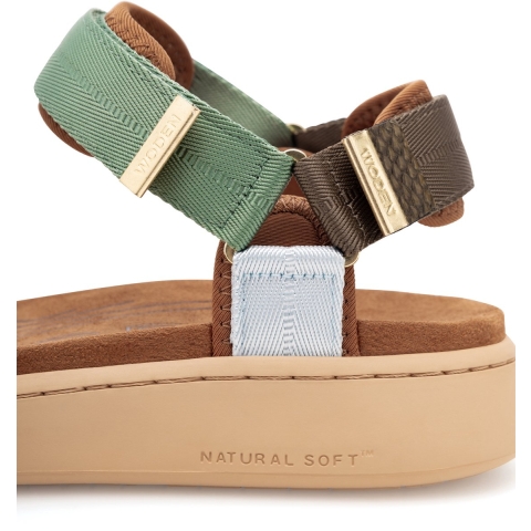Woden Sandalen - Line - Algen Multi - Woden - 41 - Sandalen