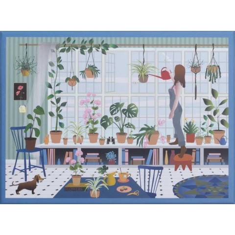 Vissevasse Puzzel - 1000 Bakstenen - Plantenliefhebber - Vissevasse - OneSize - Puzzel