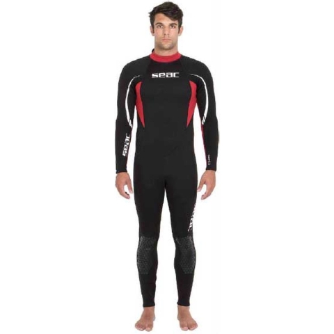 Seac Duikpak - Relax Mannelijk 2,2 mm - Zwart/Rood - Seac - M - Medium - Duikpak