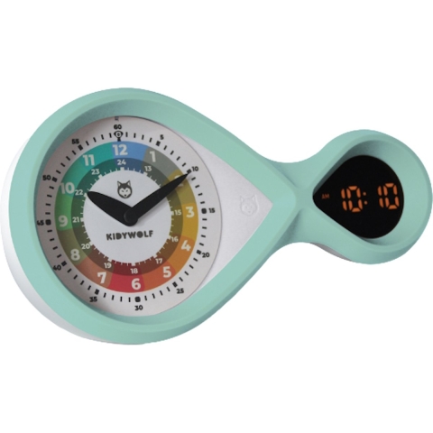 Kidywolf Wekker - Analoog/Digitaal - Kinderalarm - Groen - Kidywolf - OneSize - Toebehoren
