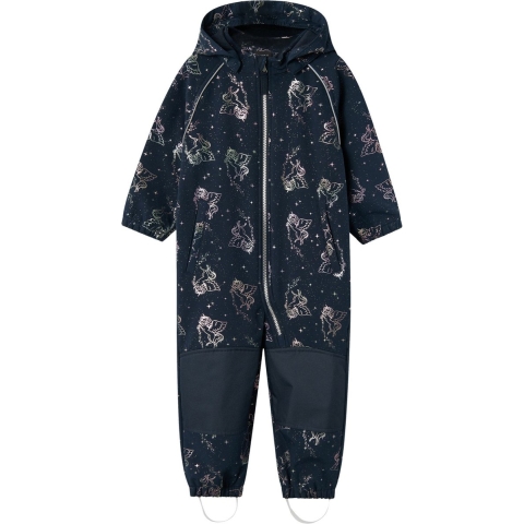 Name It Softshellpak m. Fleece - Noos - NmfAlfa08 - Dark Sapph - Name It - 2 jaar (92) - Softshell