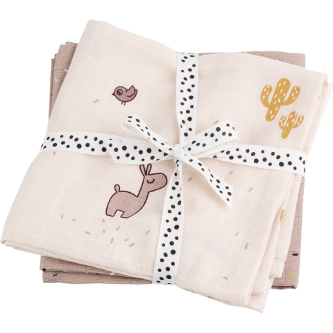 Done by Deer Hydrofiele Doek - 2-pack - 120x120 cm - Lalee Powde - Done by Deer - OneSize - Hydrofiele Doek
