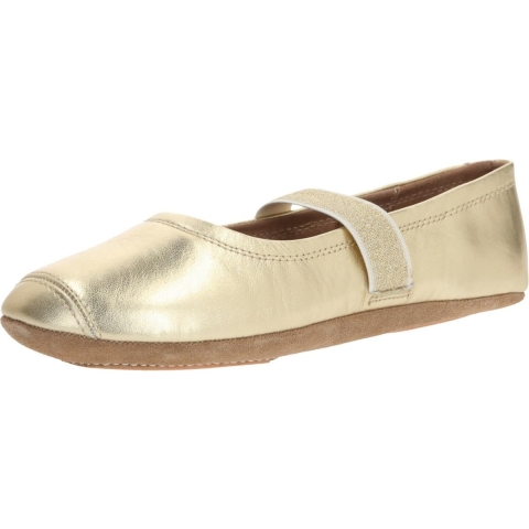 Bisgaard Ballerina Pantoffels - Goud - Bisgaard - 34 - Leren Slippers