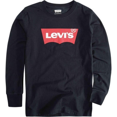 Levis Blouse - Vleermuisvleugel - Zwart m. Logo - Levis - 10 jaar (140) - Blouse
