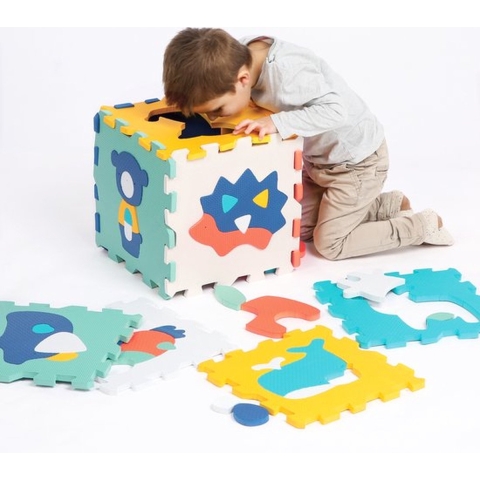 Ludi Schuimvloer - Met dieren - 9 st. - Multi - Ludi - OneSize - Speelmat