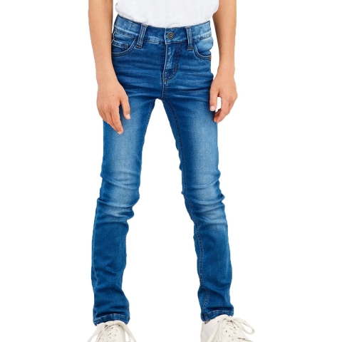 Name It Jeans - NkmTheo Noos - Medium+ Blue Denim - Name It - 8 jaar (128) - Jeans