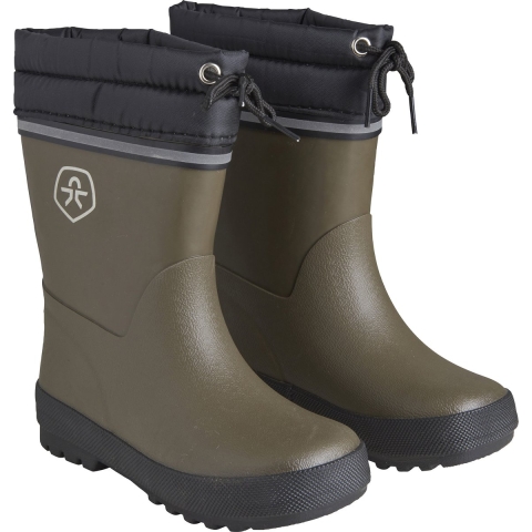 Color Kids Thermolaarzen - Dark Olive - Color Kids - 22 - Regenlaarzen