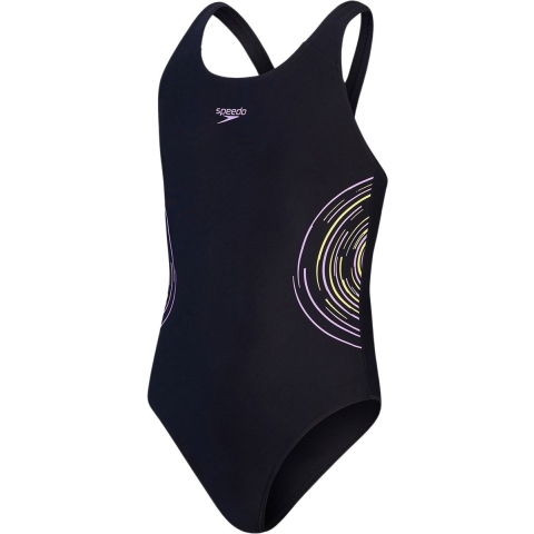 Speedo Zwempak - Plaatsing - Black/Purple - Speedo - 5-6 jaar (110-116) - Badmode